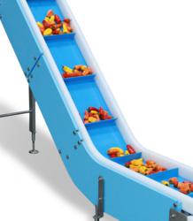 Easy Cleaning is Possible with Removable Retaining Walls on DynaClean Food Processing Conveyors